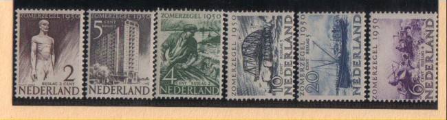 1950 - LOTTO/8727A - OLANDA - BENEFICENZA 6v.