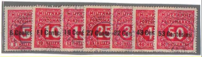 1918 - LOTTO/3485 - OCCUPAZ. AUSTRIACA - SEGNATASSE