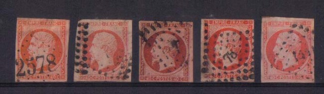 1853 - LBF/2266 -  FRANCIA - 40c. ARANCIO - USATI