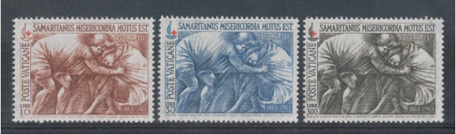 1964 - LOTTO/5899 - VATICANO - CENTENARIO CROCE ROSSA 3v.
