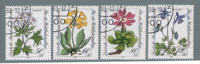 1983 - LBF/2097 - BERLINO - FIORI ALPINI 4v.