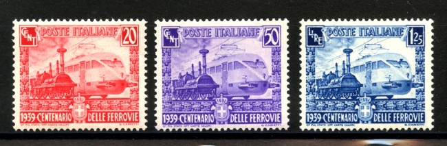 1939 - REGNO - LOTTO/38051 - CENTENARIO FERROVIE 3v - NUOVI
