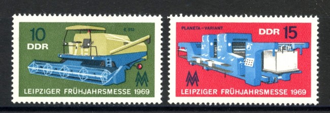 1969 - GERMANIA DDR - FIERA DI LIPSIA 2v. - NUOVI - LOTTO/36302