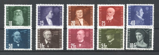 1948 - LIECHTENSTEIN - LOTTO/40916 - PIONIERI  AVIAZIONE 10v. - LINGUELLATI