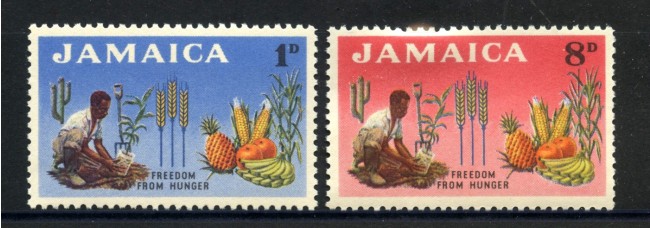 1963 - JAMAICA - LOTTO/38749 - CAMPAGNA CONTRO LA FAME 2v. - NUOVI
