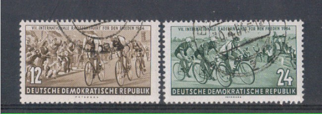 1954 - LOTTO/5166 - GERMANIA ORIENTALE - CORSA CICLISTICA 2v.