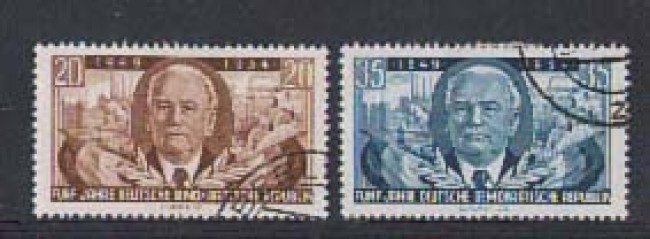 1954 - LOTTO/5360 - GERMANIA ORIENTALE - ANNIV. REPUBBLICA