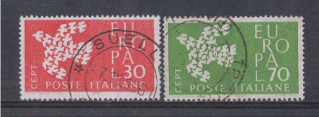 1961 - LOTTO/6396U - REPUBBLICA - EUROPA 2v. USATI