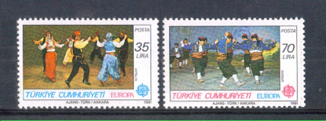 1981 - LOTTO/9901 -  TURCHIA - EUROPA 2v.