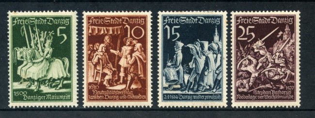 1939 - DANZICA - 125° LIBERAZIONE 4v. - LINGUELLATI - LOTTO/26291