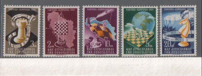 1950 - LBF2554  - JUGOSLAVIA - SCACCHI