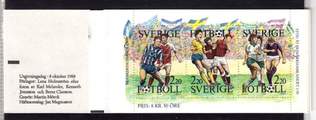 1988 - SVEZIA - CALCIO SVEDESE - LIBRETTO NUOVO