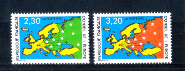 1990 - LOTTO/FRAS105CPN - CONSIGLIO D'EUROPA 2v. - NUOVI