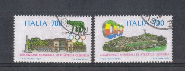 1987 - LOTTO/6877U - REPUBBLICA - OLIMPHILEX - USATI