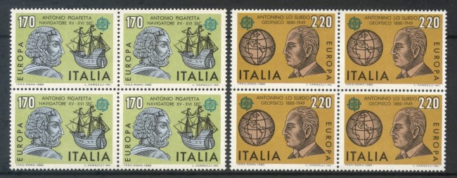 1980 - LOTTO/6717Q - REPUBBLICA - EUROPA 2v. - QUARTINE NUOVI