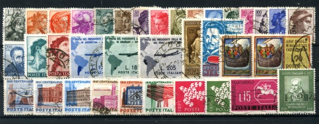 1961 - REPUBBLICA - LOTTO/48174 - ANNATA COMPLETA  36 v. USATI