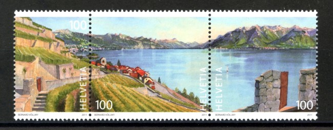 2011 - SVIZZERA - LOTTO/37789 - PANORAMA DI LAVAUX  3v. - NUOVI