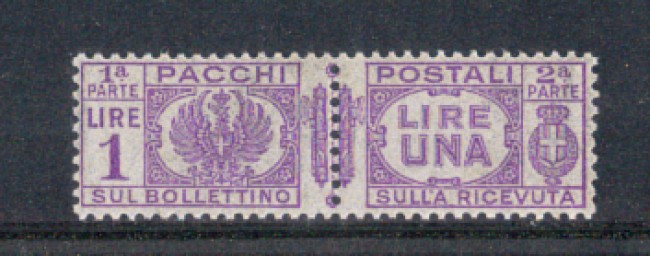 1927 - LOTTO/REGPP30N - REGNO - 1 LIRA PACCHI POSTALI NUOVO