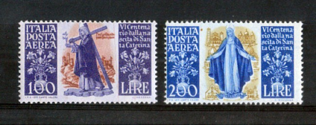 1948 - LOTTO/6048CA - REPUBBLICA - S.CATERINA POSTA AEREA 2v. - NUOVI