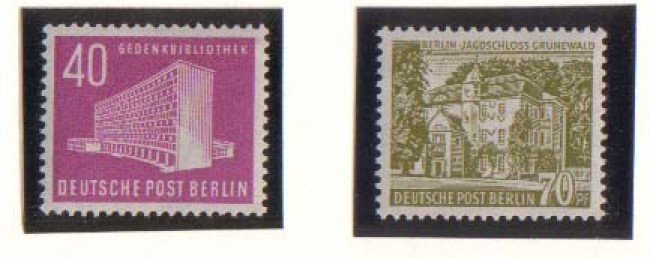 1953/54 - LBF/2060 BERLINO -  MONUMENTI 40/70p.