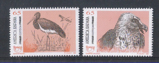 1993 - LOTTO/3078 - SPAGNA U.P.A.E.P.- UCCELLI IN PERICOLO 2v.