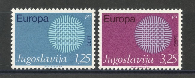 1970 - JUGOSLAVIA - EUROPA 2v. NUOVI - LOTTO/34776
