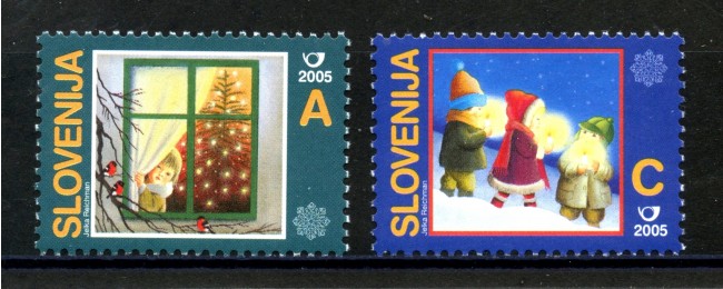 2005 - SLOVENIA - NATALE E NUOVO ANNO  2v. - NUOVI - LOTTO/34293