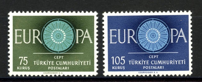 1960 - TURCHIA - LOTTO/41189 - EUROPA 2v. - NUOVI