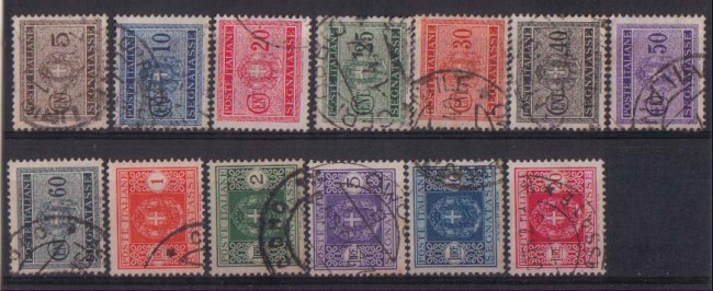 1934 - LOTTO/REGT46CPU - REGNO D'ITALIA - SEGNATASSE- USATI