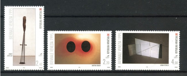1995 - CROAZIA - BIENNALE DI VENEZIA 3v. - NUOVI - LOTTO/32654