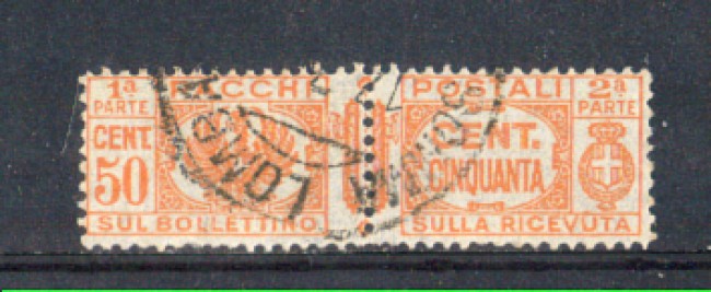 1927 - LOTTO/REGPP28U - REGNO - 50c. PACCHI POSTALI - USATO