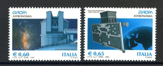 2009 - REPUBBLICA - EUROPA ASTRONOMIA 2v. - NUOVI - LOTTO/37264