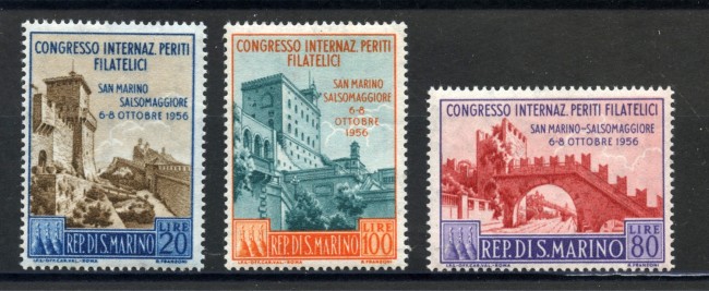 1956 - SAN MARINO - PERITI FILATELICI 3v. - NUOVI - LOTTO/36699