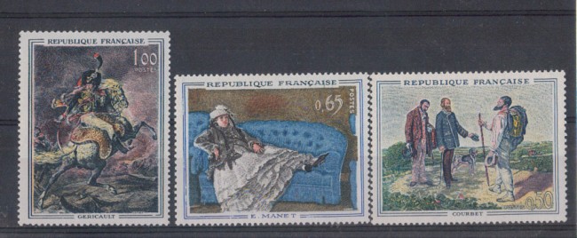 1962 - LOTTO/4358 - FRANCIA - QUADRI 3v.