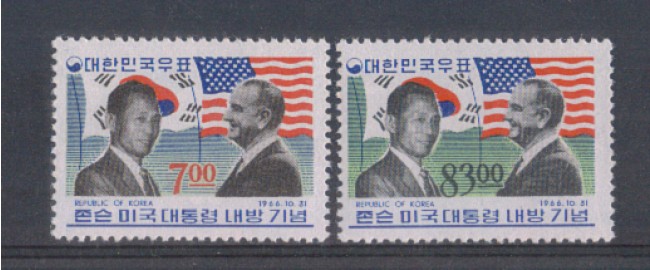 1966 - LBF/2204 - COREA DEL SUD - VISITA JOHNSON