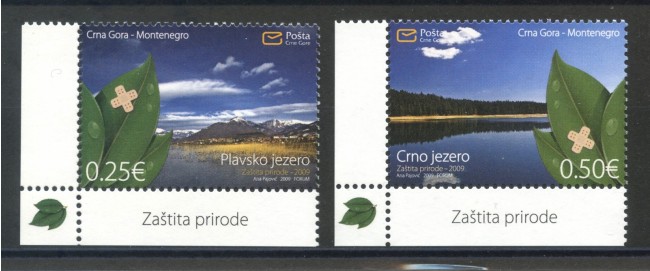 2009 - MONTENEGRO REPUBBLICA - PROTEZIONE NATURA 2v. - NUOVI - LOTTO/34877