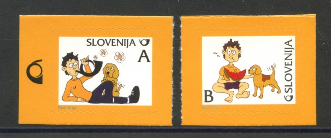 2013 - SLOVENIA - POSTINO PAULI 2v. - NUOVI ADESIVI - LOTTO/34535