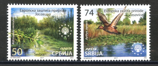 2017 - SERBIA REPUBBLICA - PROTEZIONE NATURA  2v. - NUOVI - LOTTO/35332