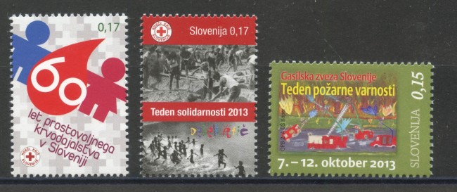 2013 - SLOVENIA - BENEFICENZA 3v. - NUOVI - LOTTO/34558