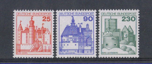 1978 - LOTTO/5271 - GERMANIA FEDERALE - CASTELLI e FORTEZZE 3v.