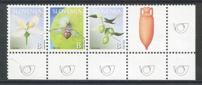 2005 - SLOVENIA - FRUTTA OLIVA 3v. - NUOVI - LOTTO/34284