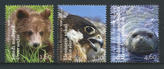 2011 - CROAZIA - FAUNA  3v. - NUOVI - LOTTO/33134