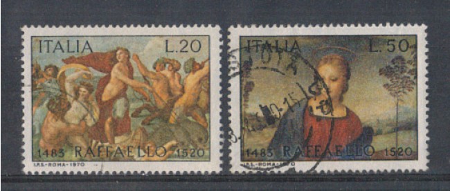 1970 - LOTTO/6523U - REPUBBLICA - RAFFAELLO SANZIO USATI