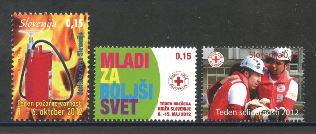 2012 - SLOVENIA - BENEFICENZA 3v. - NUOVI - LOTTO/34530