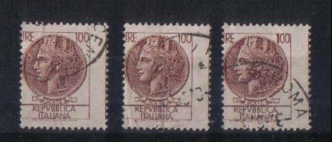 1968 - LOTTO/6497V - REPUBBLICA - 100 LIRE  SIRACUSANA VARIETA'