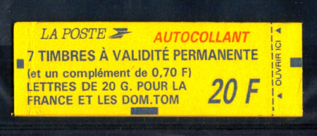 1994 - LOTTO/FRAL2863 - FRANCIA - MARIANNA LIBRETTO DI 8 VALORI - NUOVO