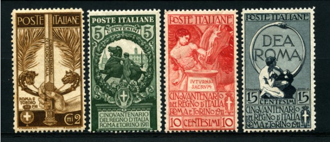 1911 - LOTTO/13015 - REGNO -  UNITA' D'ITALIA 4v. - NUOVI