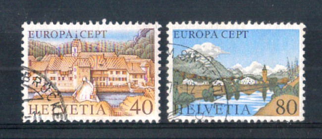 1977 - LOTTO/SVI1025CPU - SVIZZERA - EUROPA 2v. - USATI