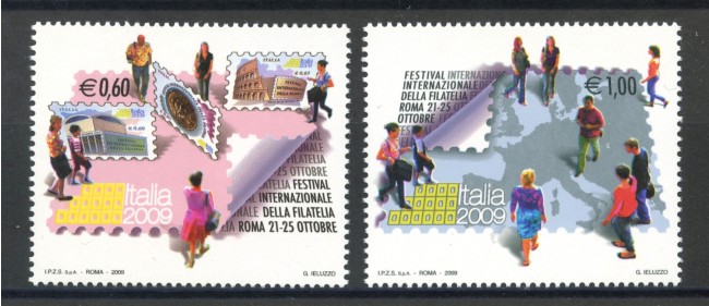 2009 - REPUBBLICA - FESTIVAL FILATELIA 2v. - NUOVI - LOTTO/37255