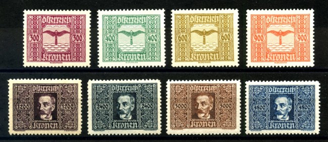 1922/24 - AUSTRIA - POSTA AEREA 8v.- NUOVI - LOTTO/34039